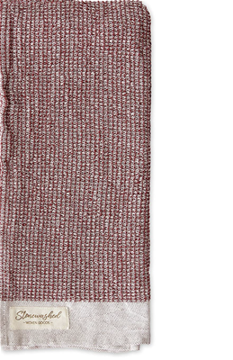 DII Stonewash Waffle Dishtowel - Redwood