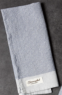 DII Stonewash Waffle Dishtowel - Storm Blue