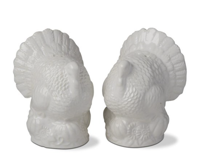 TAG Turkey Salt & Pepper Set - White