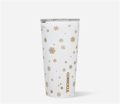 Corkcicle Holiday Tumbler 16oz - Snowfall White