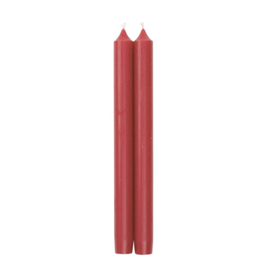 Caspari Straight Taper 10" Candles - Red