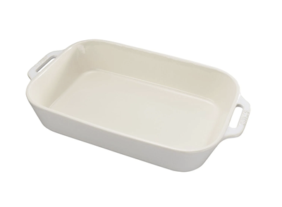 Staub Rectangle 13" x 9" Baker - White