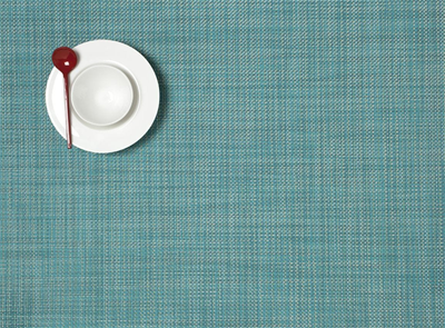 chilewich Mini Basketweave Placemat - Turquoise