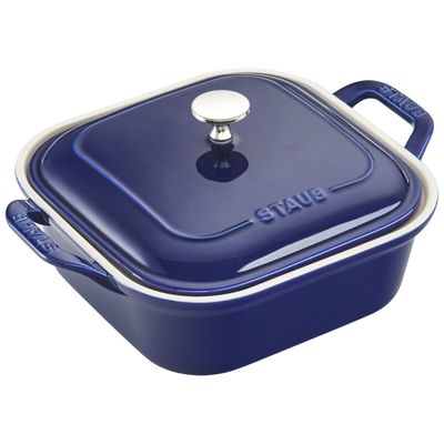 Staub Square Baker with Lid - Dark Blue