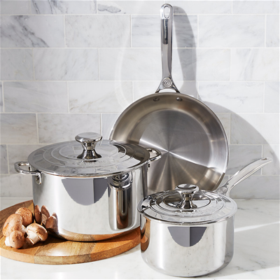 Le Creuset 5-Piece Stainless Steel Cookware Set
