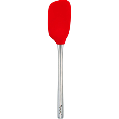Tovolo Flex-Core Stainless Steel Handled Spoonula - Red 