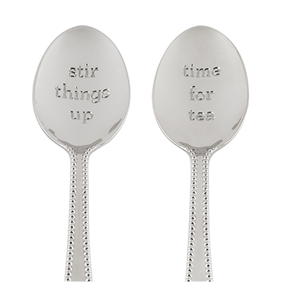 Pinky Up "Stir Things Up" tea Spoons - Set of 2 