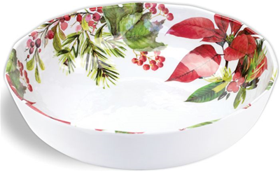 Michel Design Works Poinsettia Melamine Bistro Bowl