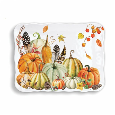 Michel Design Works Sweet Pumpkin Melamine Serveware Cookie / Serving Tray 