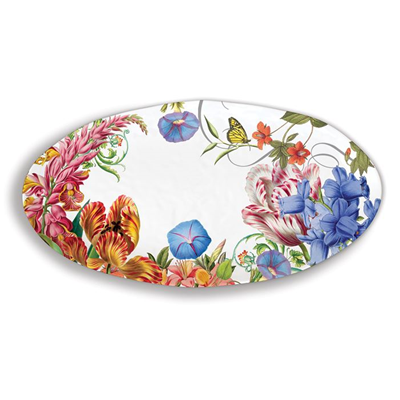 Michel Design Works Summer Days Melamine Oval Serving Platter 