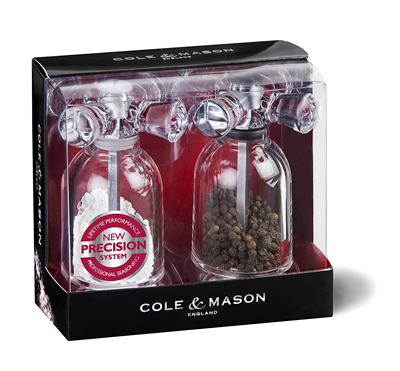 Cole & Mason Tap Salt and Pepper Grinder Set