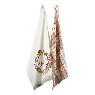 DII Thankful Autumn Dish Towel Set