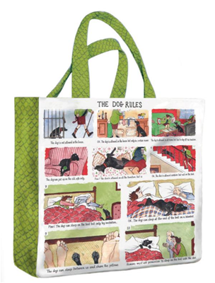 Samuel Lamont The Dog Rules PVC Medium Tote Bag