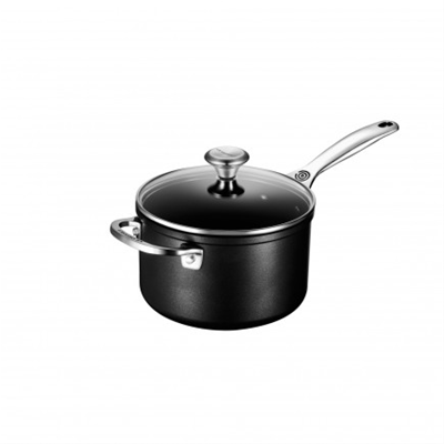 Le Creuset Toughened Nonstick Pro 3 Qt. Saucepan with Glass Lid 