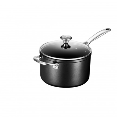 Le Creuset Toughened Nonstick Pro 4 Qt. Saucepan with Glass Lid