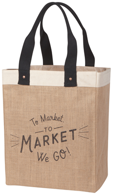 To Market We Go Tote Bag 