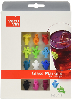 Vacu Vin Party People Wine Charms Set of 12