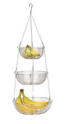 RSVP 3 Tier Hanging Basket - Chrome