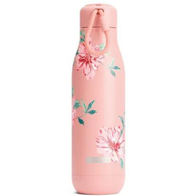 Zoku 25oz Stainless Steel Powder Coated Bottle - Rose Petal