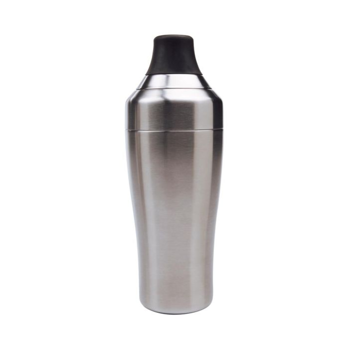 OXO Steel Single Wall Cocktail Shaker & OXO SteeL Muddler with Non-Scratch  Nylon Head and Soft Non-Slip Grip, Silver, 9-Inch & OXO SteeL Double Jigger