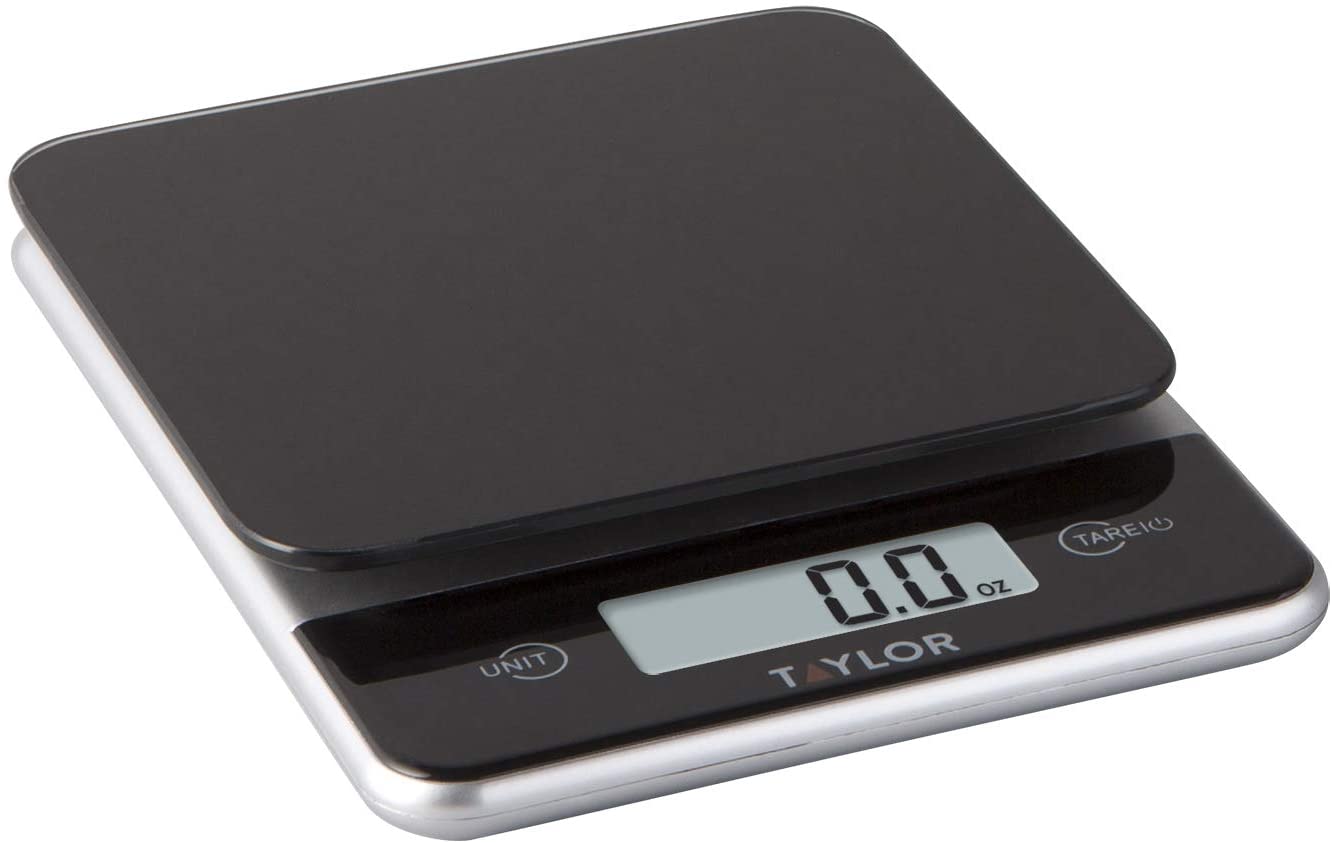 Taylor digital 11lb glass discount top food scale black