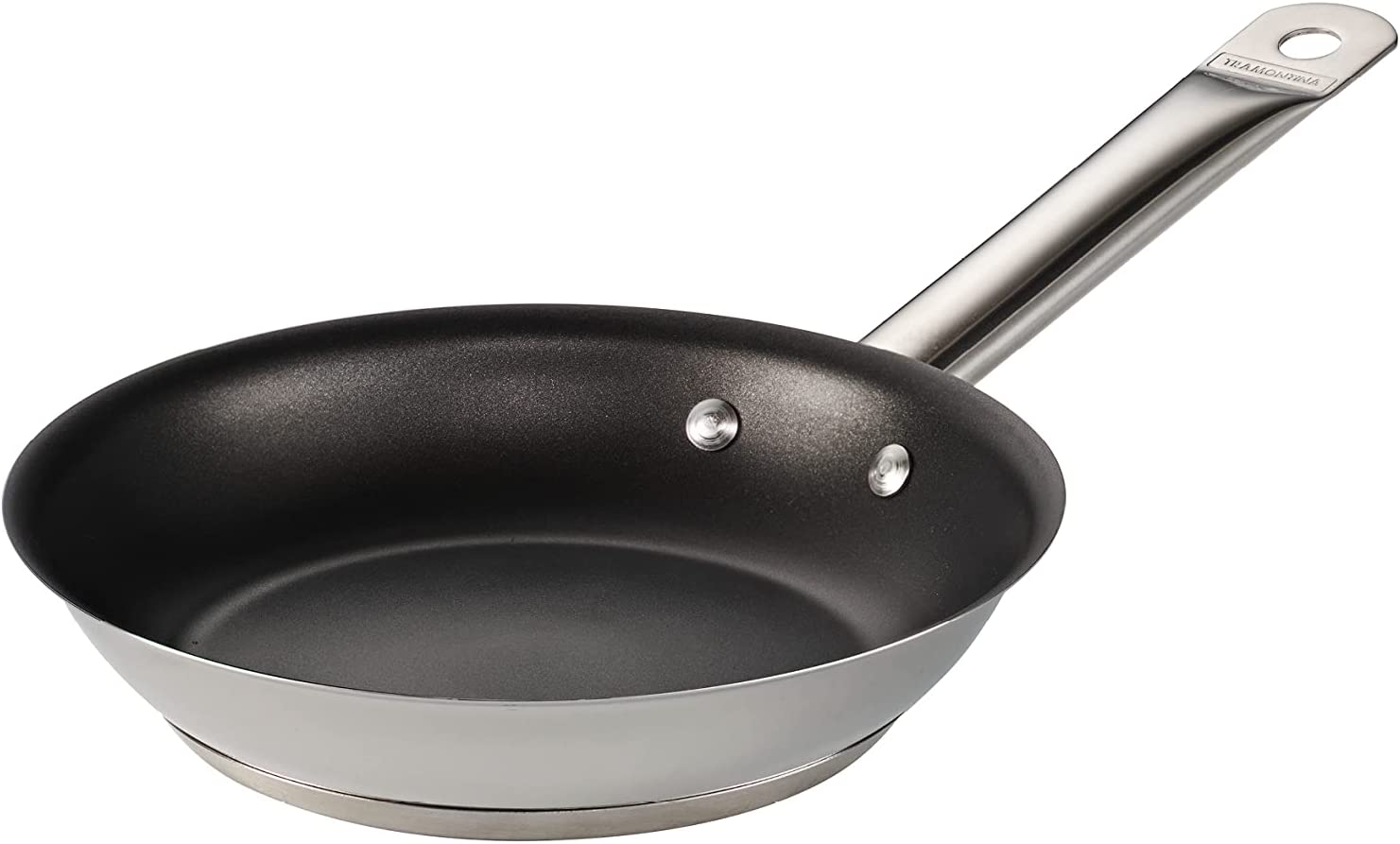 Tramontina 12 in. Stainless Steel Nonstick Frying Pan, Black