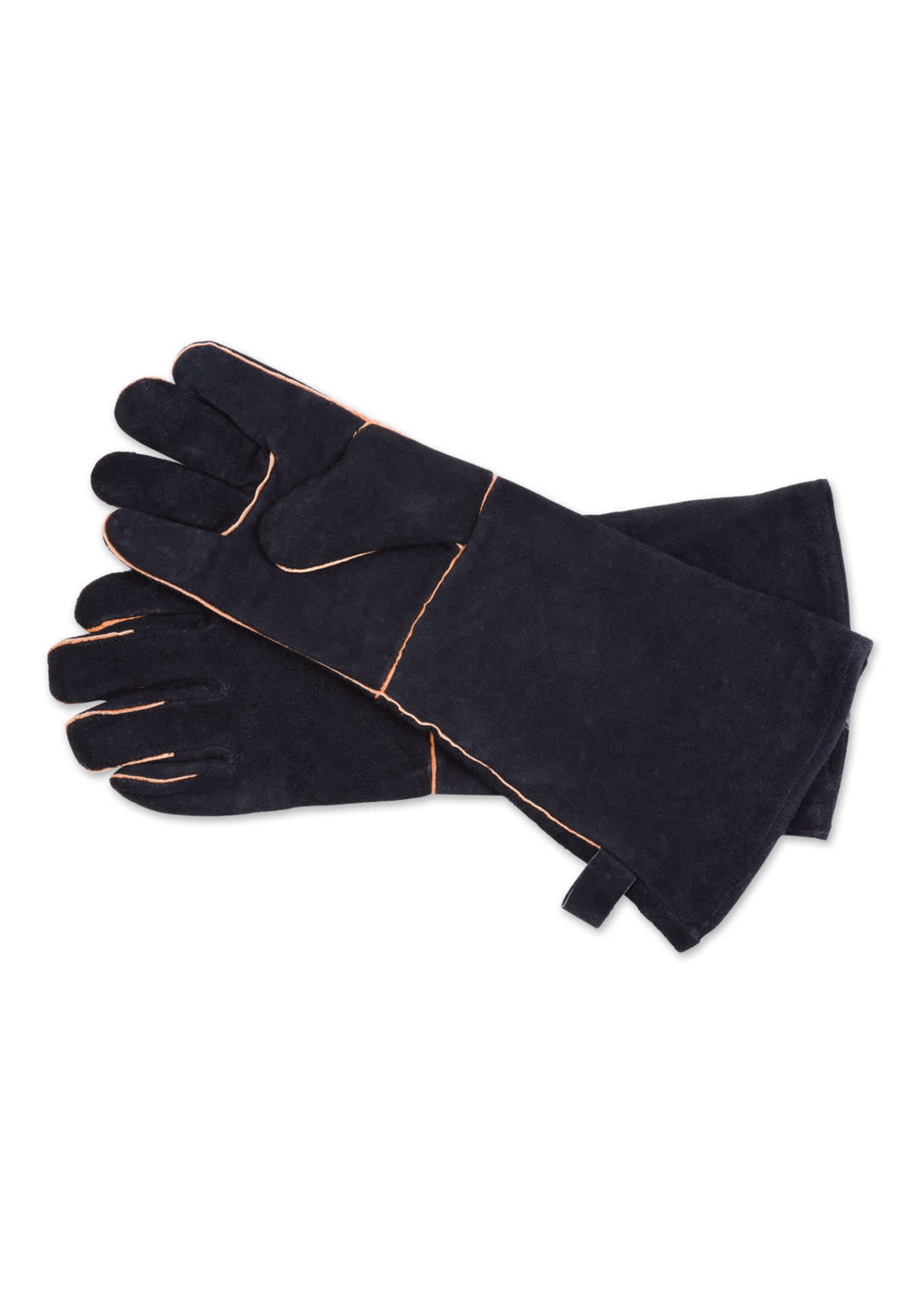 Black Leather Oven Mitts