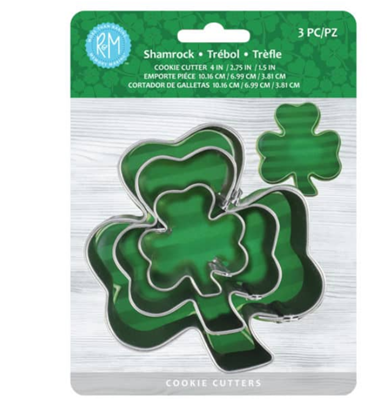 Shamrock Cookie Cutters Nested - Set of 3