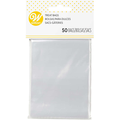 Wilton Clear Small Cellophane Treat Bags -  3 x 4-Inch