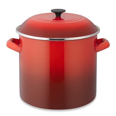 Le Creuset Enamel On Steel 16-Qt Stockpot - Cerise (Cherry) 