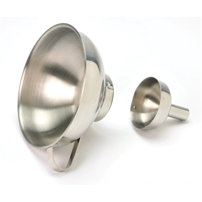 Norpro Stainless Steel Wide Mouth Funnel With Removable Spout   
