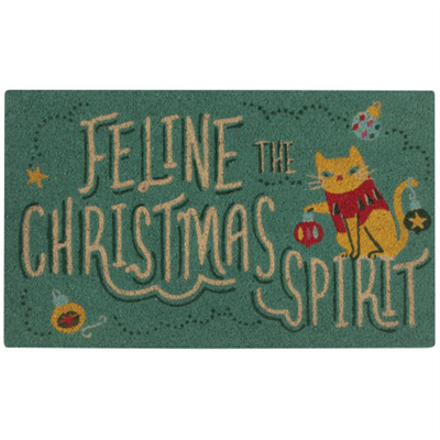 Now Designs Doormat - Feline the Christmas