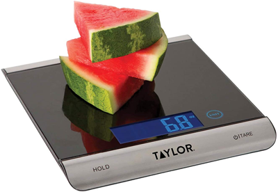Taylor High-Capacity 33 lb Digital Kitchen Scale - Black