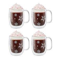 Zwilling Sorrento 4-pc Coffee Glass Mug Holiday Set