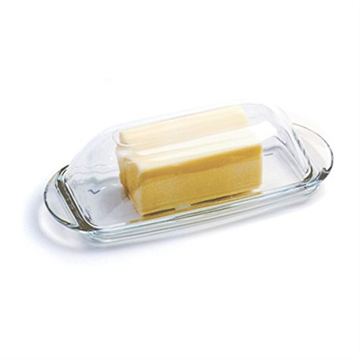 Anchor Hocking Presence Glass Butter Dish With Cover