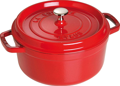 Staub Round 5.5qt Dutch Oven - Red
