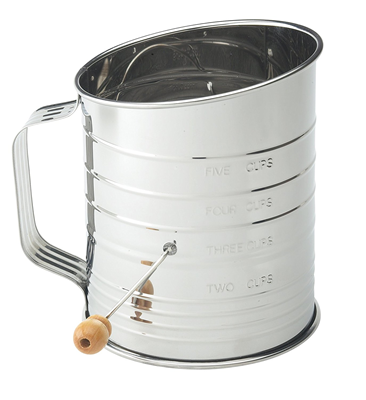 Mrs. Anderson’s 5-Cup Baking Hand Crank Flour Sifter 