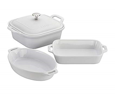 Staub Ceramic 4-piece Baker Set - White