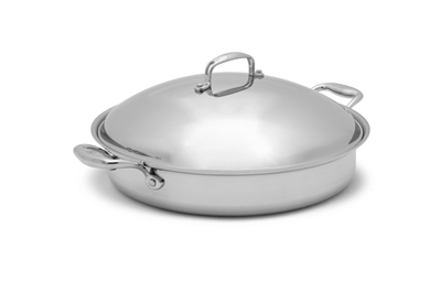 Heritage Steel Cookware by Hammer Stahl 5 Quart Sauteuse with Lid