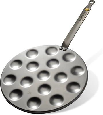 De Buyer Mineral B Aebleskiver & Poffertjes Pan