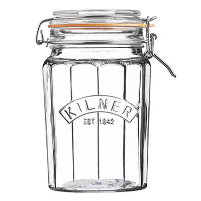 Kilner Facetted Clip Top Jar 33.4 fl oz. 