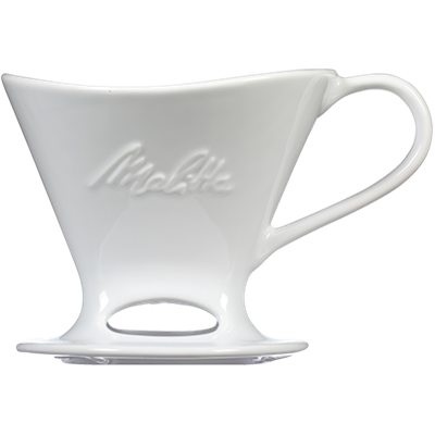 Melitta Signature Series Pour-Over 1 Cup Coffeemaker - White Ceramic