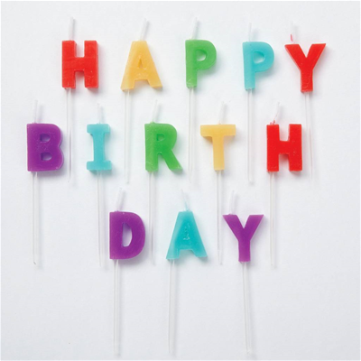 Wilton Happy Birthday Candles