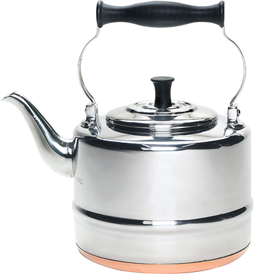 BonJour Stainless Steel and Copper-Base Stovetop Tea Kettle