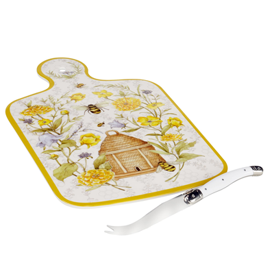 Certified International Cheese Board with Knife Set - Sweet as a Bee