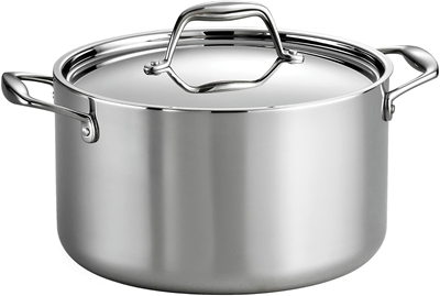 Tramontina Gourmet Stainless Steel Tri-Ply Clad 6-qt Sauce Pot with Lid 