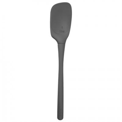 Tovolo Flex-Core All Silicone Deep Spoon Spatula - Charcoal