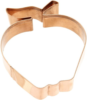 Copper Cookie Cutter Apple