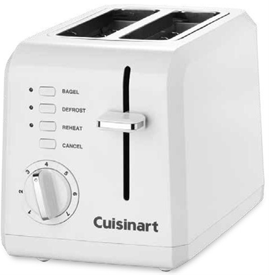 Cuisinart 2-Slice Compact Toaster - White