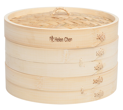 Helen’s Asian Kitchen Bamboo Steamer with Lid - 10in 